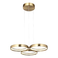 Clara Steel LED 3 Light Pendant